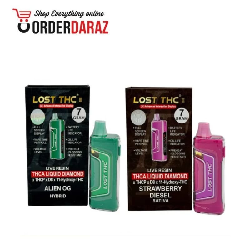 Lostt Thc 7 Grams Live Resin Thca Liquid Diamond Disposable Vape In Pakistan
