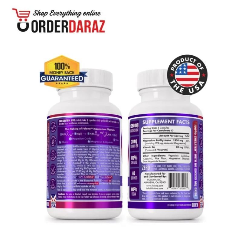 Magnesium Glycinate With Vitamin B6 Capsules In Pakistan
