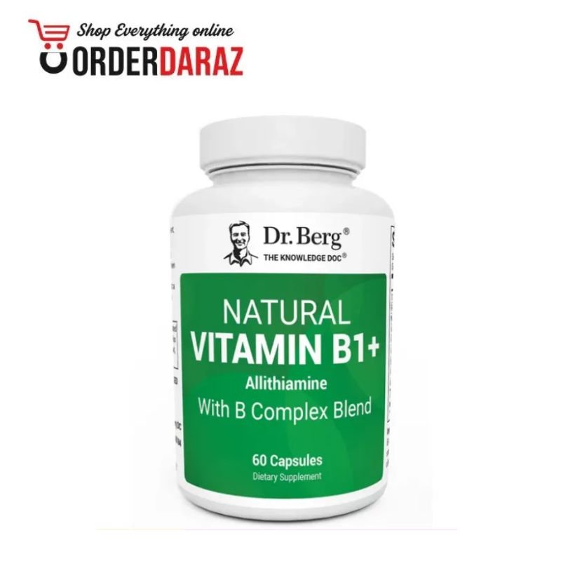 Natural Vitamin B1+ Allithiamine With B Complex Blend – 60 Capsules