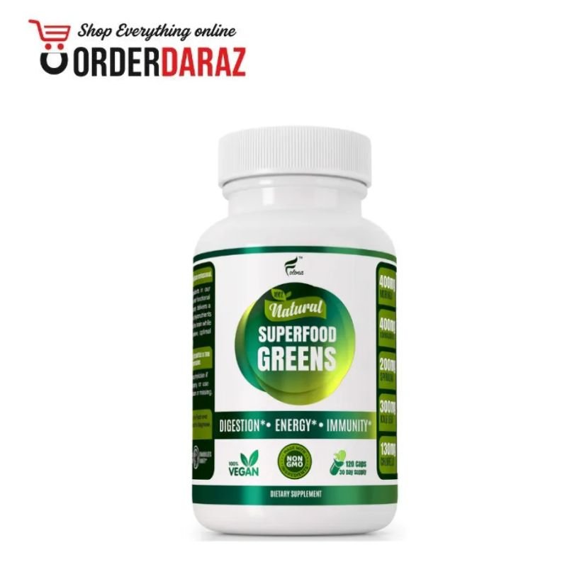 Organic Vegan Super Greens Capsules In Pakistan