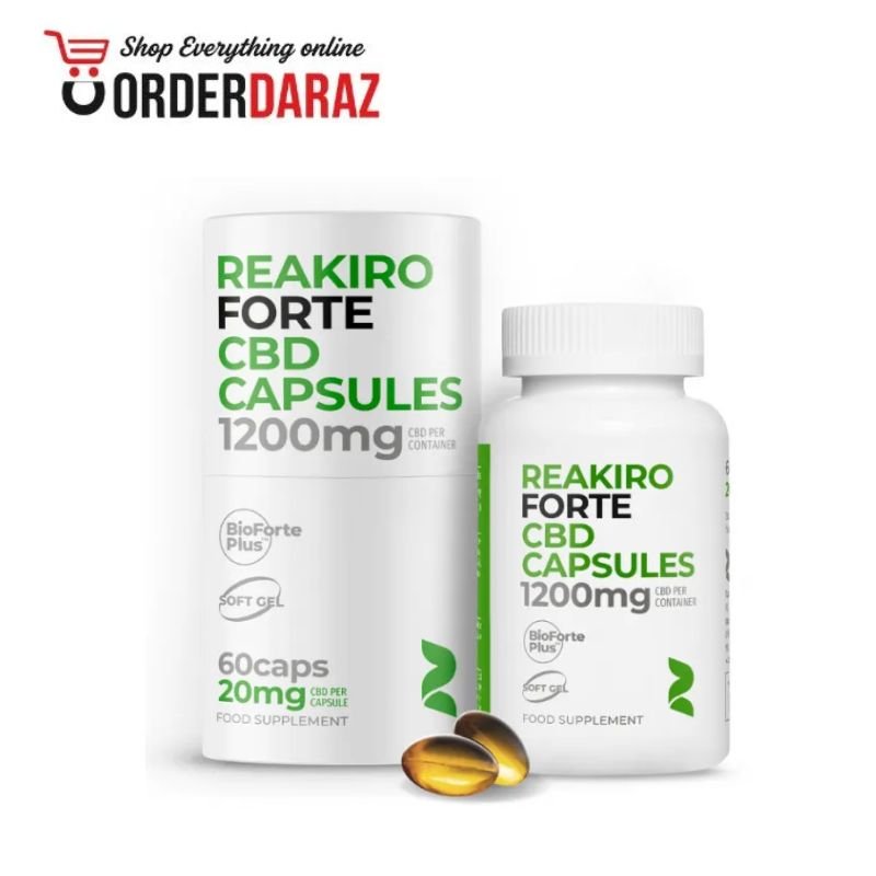 Reakiro Forte Fast-Acting CBD Soft Capsules 1200mg In Pakistan