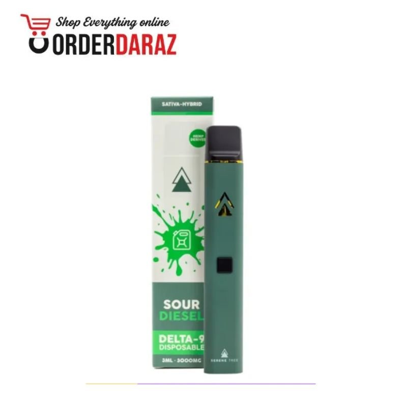Serene Tree Delta-9 THC Disposable Vape - Sour Diesel 3000mg