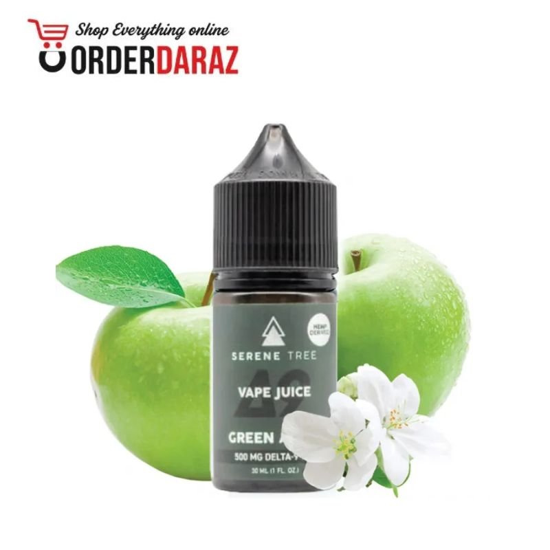 Serene Tree Delta-9 THC Green Apple Vape Juice 500mg