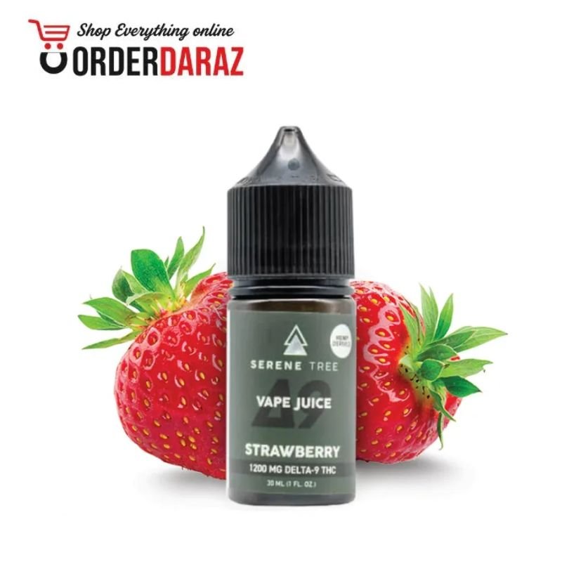 Serene Tree Delta-9 THC Strawberry Vape Juice 1200mg