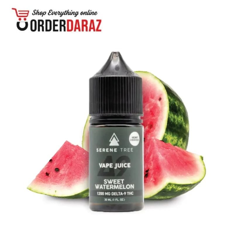 Serene Tree Delta-9 THC Sweet Watermelon Vape Juice 1200mg Price in Pakistan