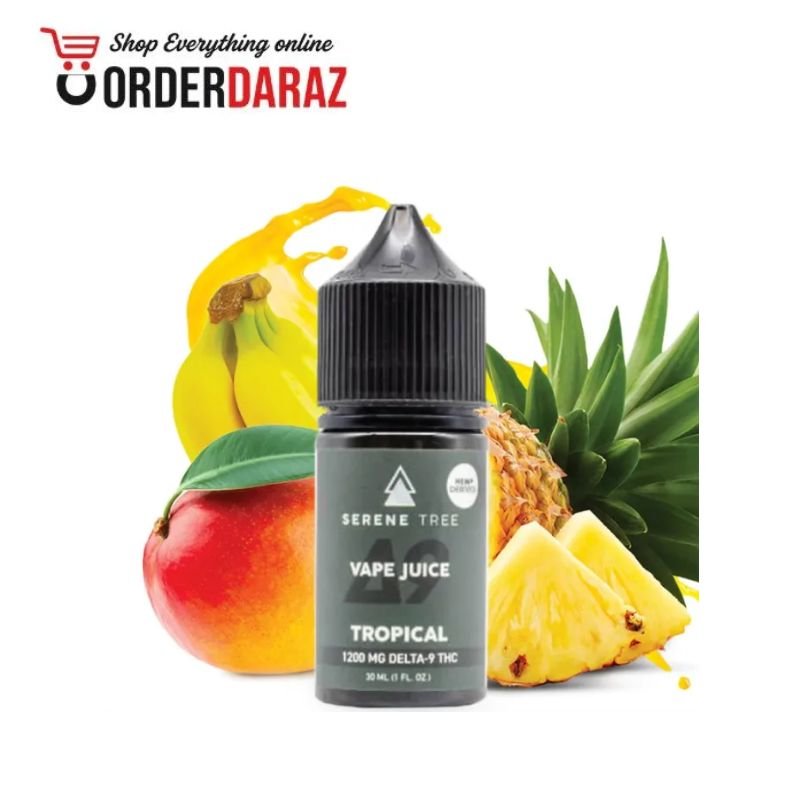 Serene Tree Delta-9 THC Tropical Vape Juice 1200mg