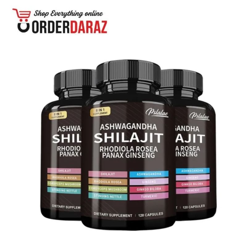 Shilajit + Ashwagandha + Ginseng – Energy & Muscle Support Price In Pakistan
