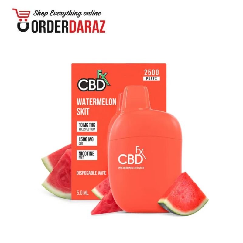 Watermelon Skit THC Vape Pen 1500mg CBD + 10mg THC Price In Pakistan